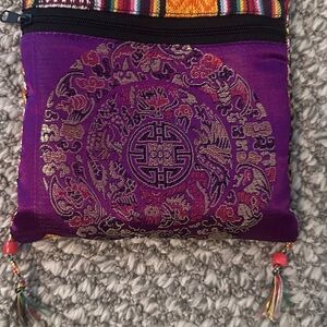 Purple Women's Sari Bag
